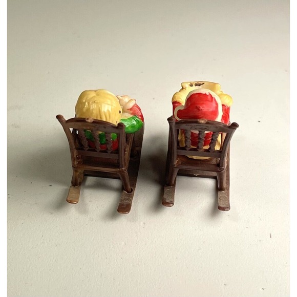 4 Vintage Dollhouse Miniatures Santa Mouse Mrs Claus Jewelled Christmas Tree - Picture 4 of 16